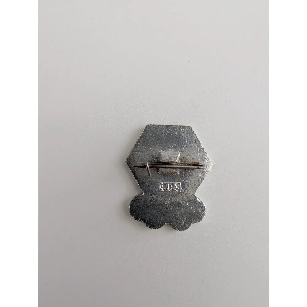 Vintage Winter Olympic Games Snow Flake Soviet Union Russia Sports Pin Badge